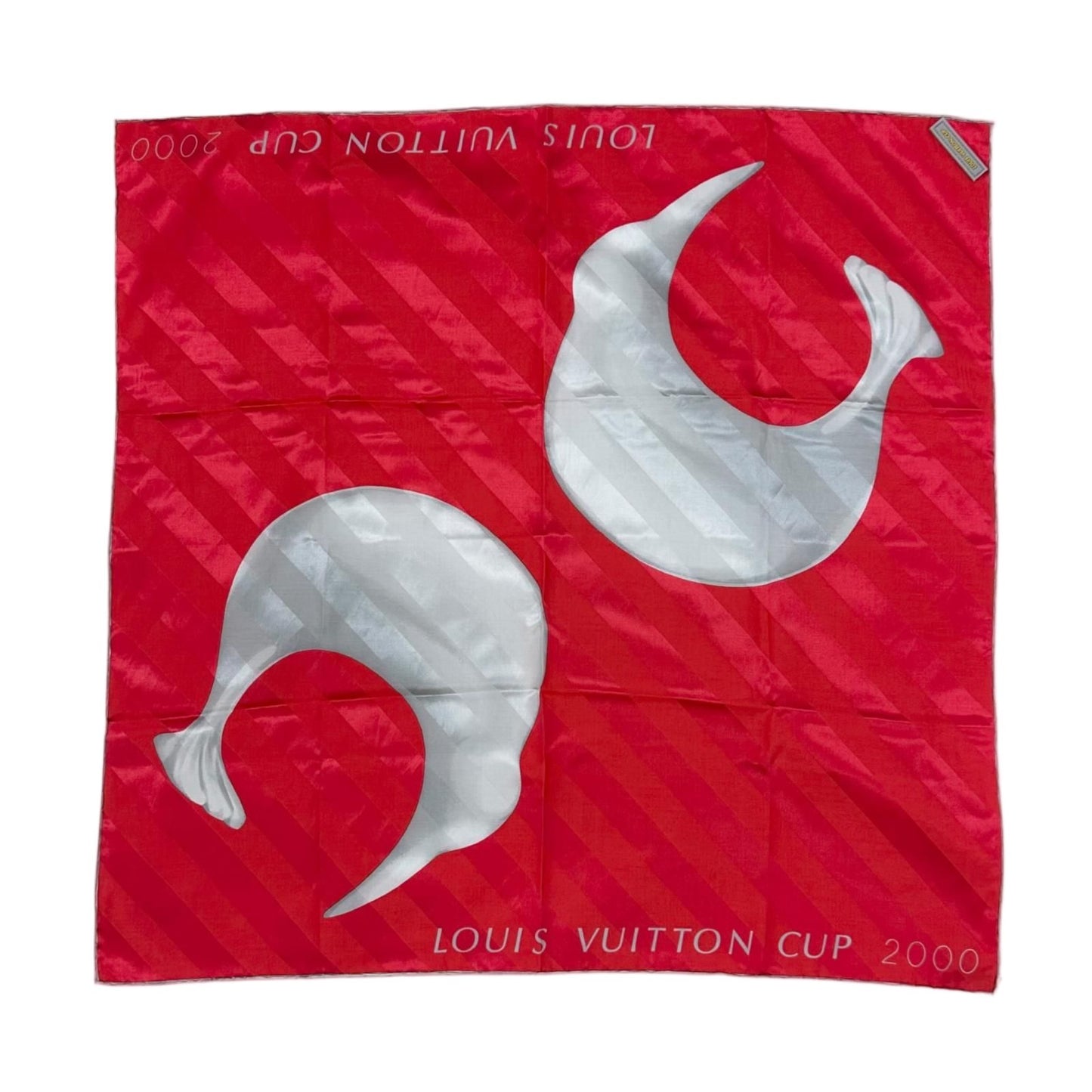 Louis Vuitton LV Cup Silk Red Scarf