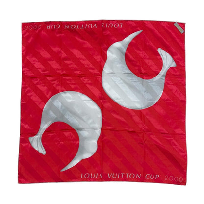 Louis Vuitton LV Cup Silk Red Scarf