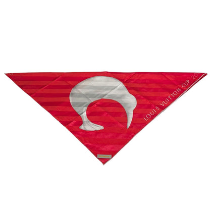 Louis Vuitton LV Cup Silk Red Scarf — view 2