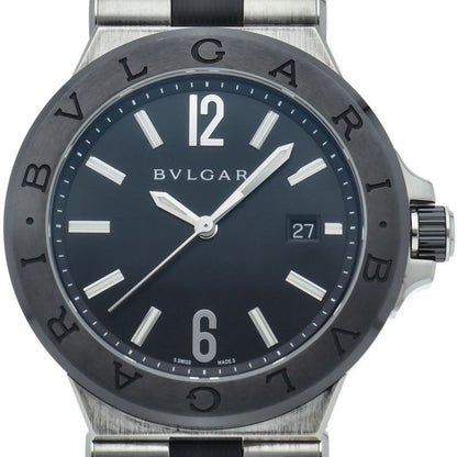Bvlgari Bulgari Diagono Ceramic Auto Depth Box SS Cera Belt