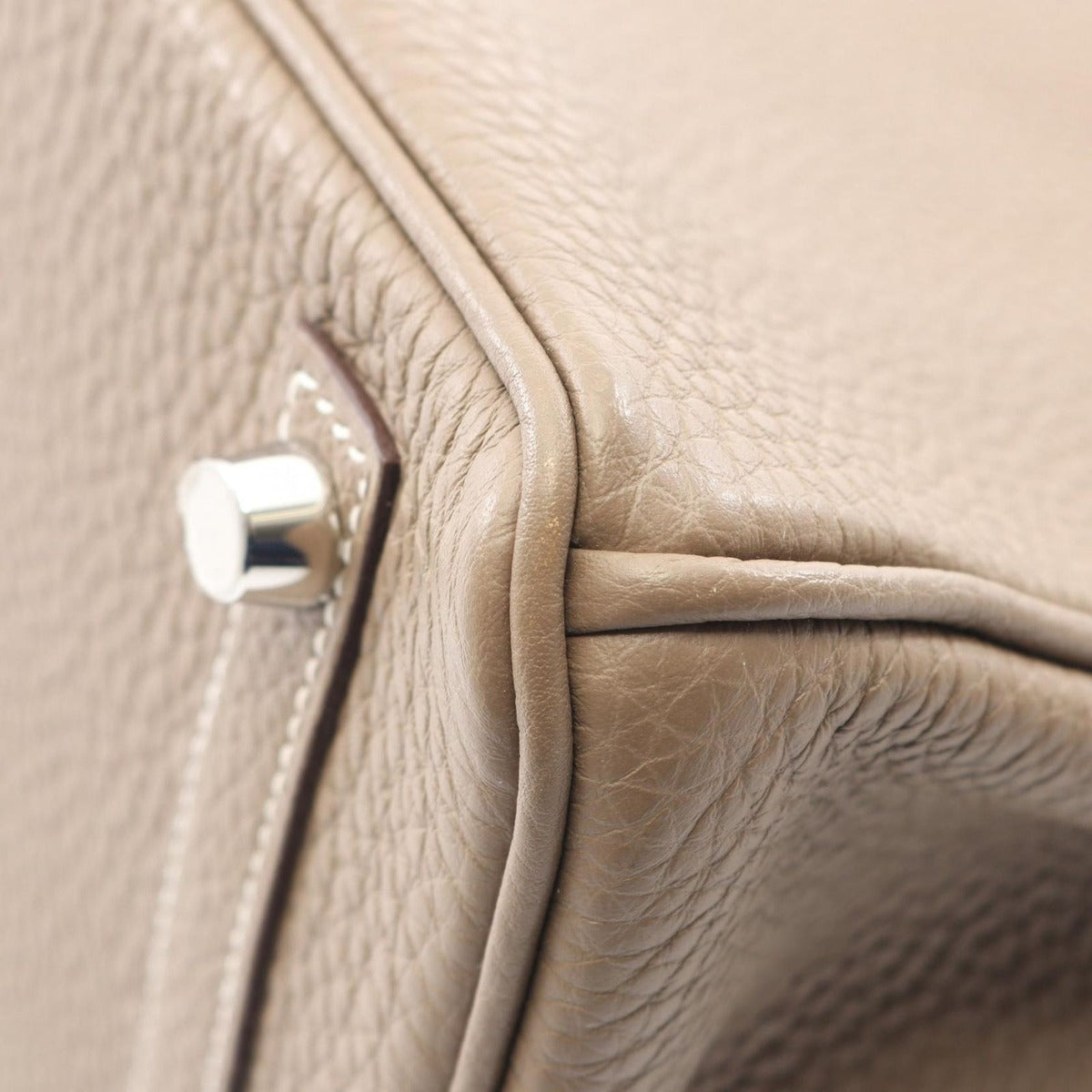 Hermes Handbag Birkin 25 Etoupe Leather — view 7