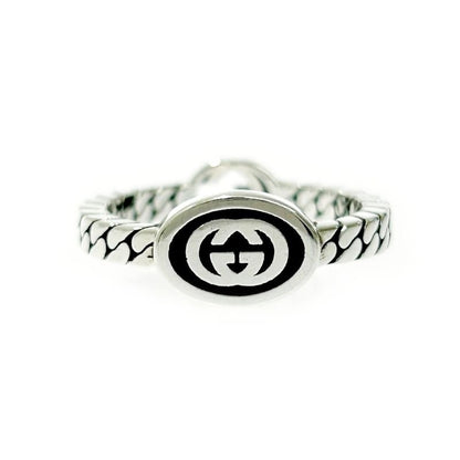 Gucci Silver Interlocking G Ring 3.3 925 Engraved