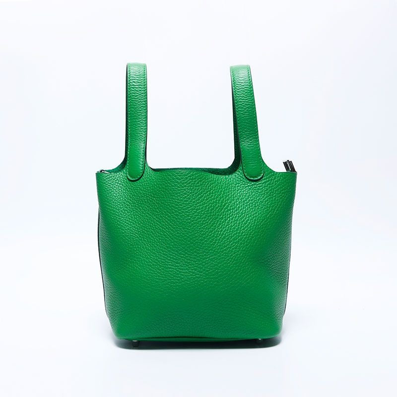 Hermes Handbag Picotin Taurillon Silver