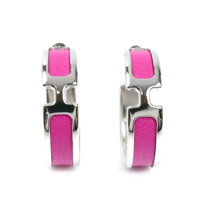 Hermes Leather Olympe Earrings