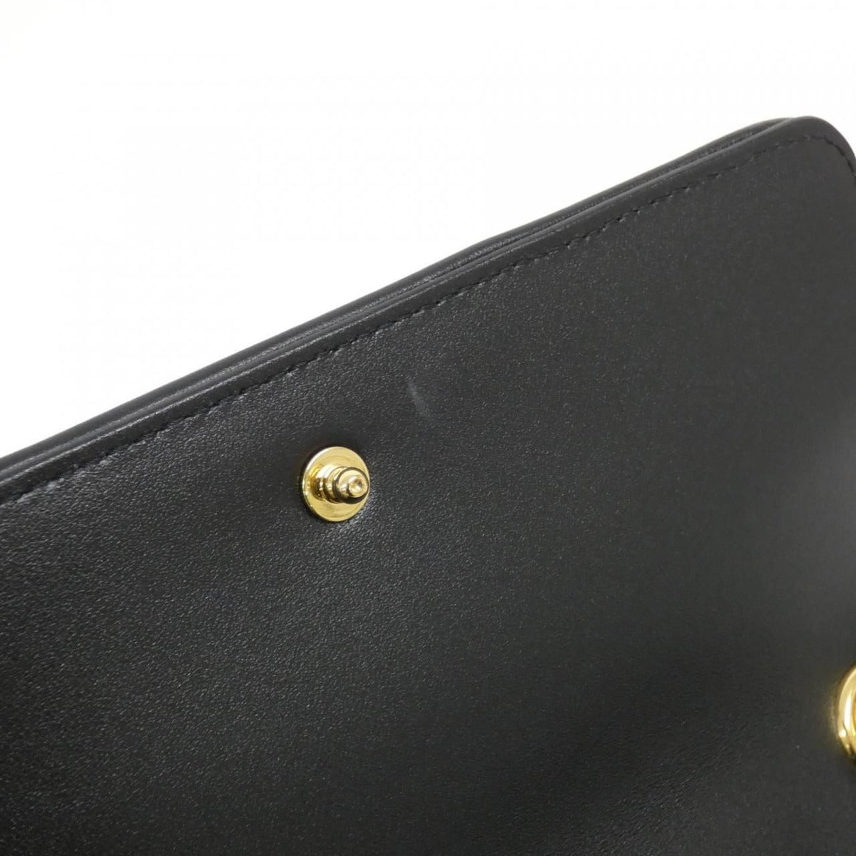 Celine Shoulder Bag Leather Black — view 9