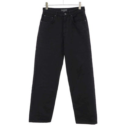 Balenciaga Loose Fit Denim Pants Black Xxs