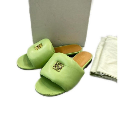 Loewe Slide Sandals Anagram Padded 36