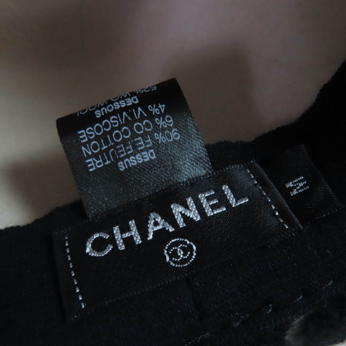 Chanel 13 B Coco Mark Button Fedora Hat — view 9
