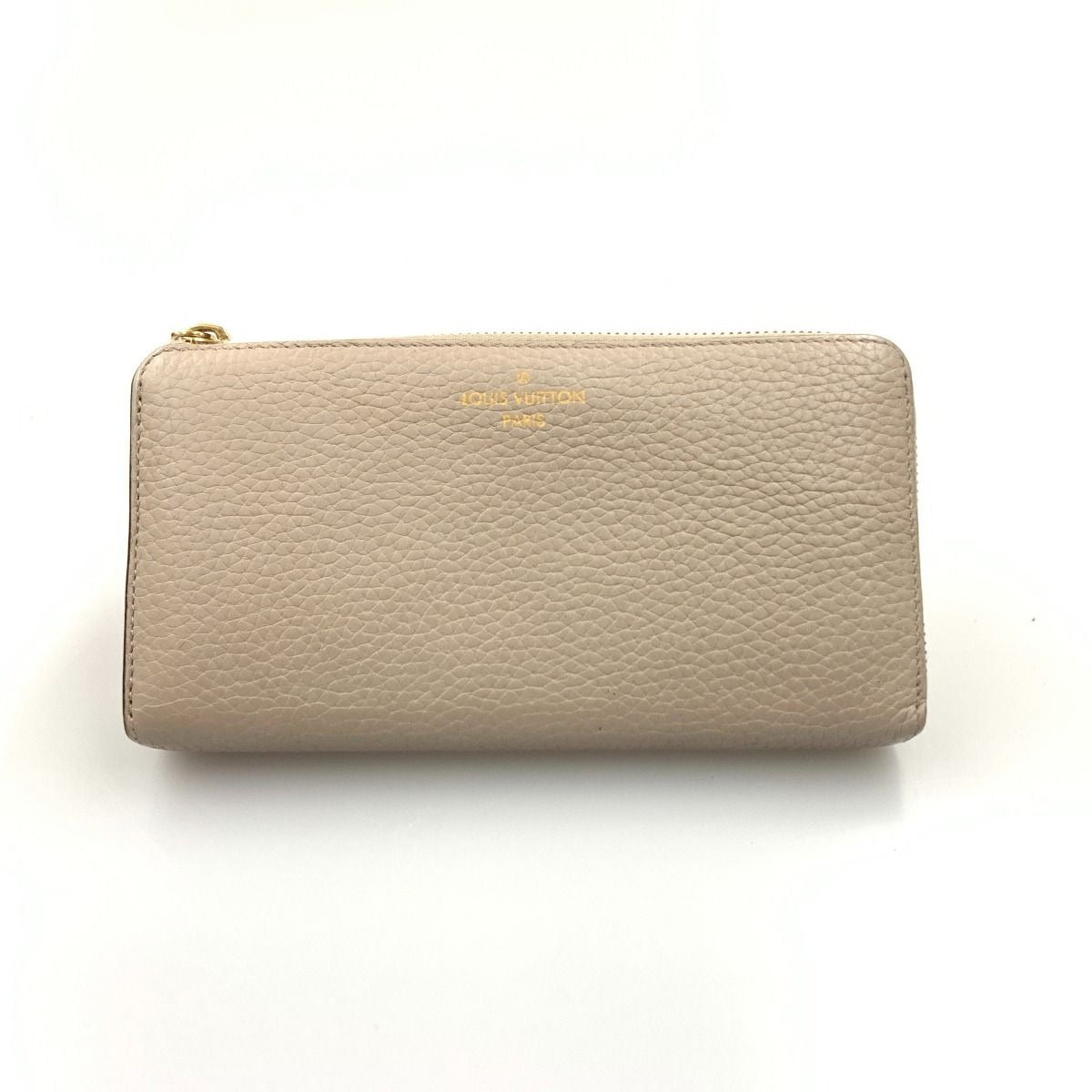 Louis Vuitton Portefeuille Comet L-Shaped Zipper Long Wallet Beige