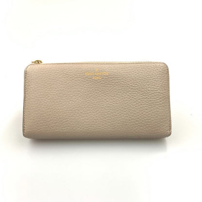 Louis Vuitton Portefeuille Comet L-Shaped Zipper Long Wallet Beige