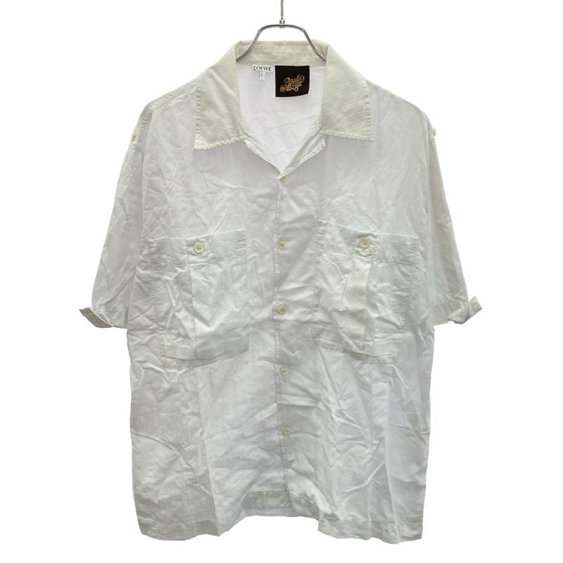 Loewe Paula's Ibiza Short Sleeve Striped Shirt H616 Y05 X09 White 44
