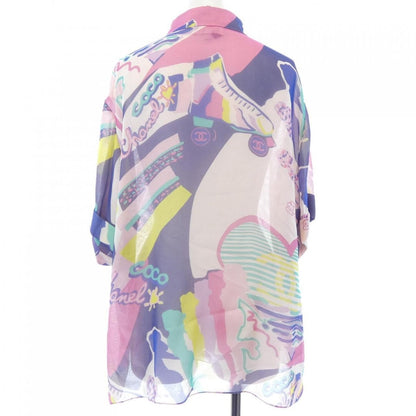 Chanel S/S Shirt Silk Pink Sheer — view 2