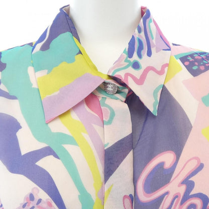 Chanel S/S Shirt Silk Pink Sheer — view 6