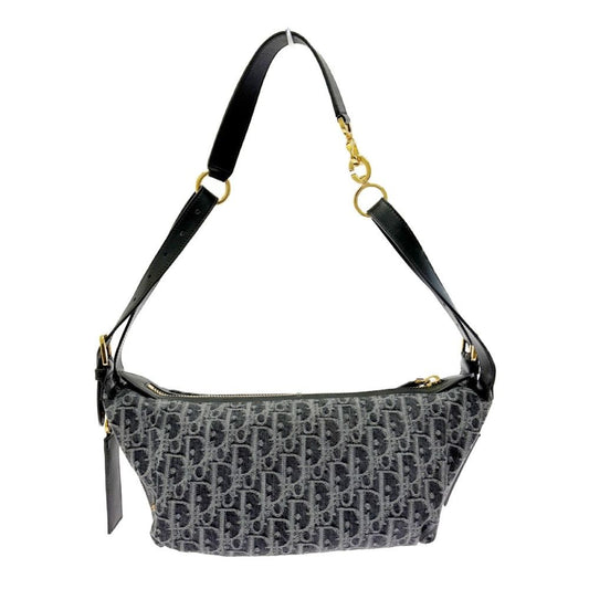 Dior Denim Oblique Black Jacquard D-journey Bag Small