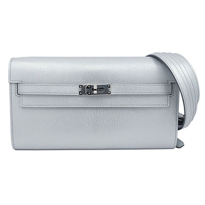 Hermes Wallet Kelly Long to Go Chevre Argen