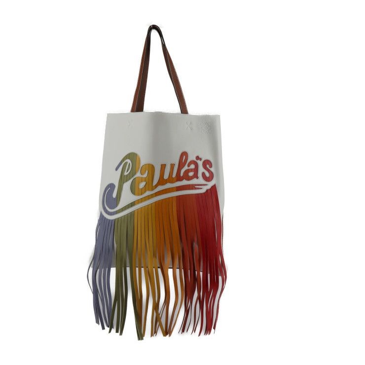 Loewe Paula's Ibiza Tote Bag 330.16 R72 Leather Multicolor Handbag