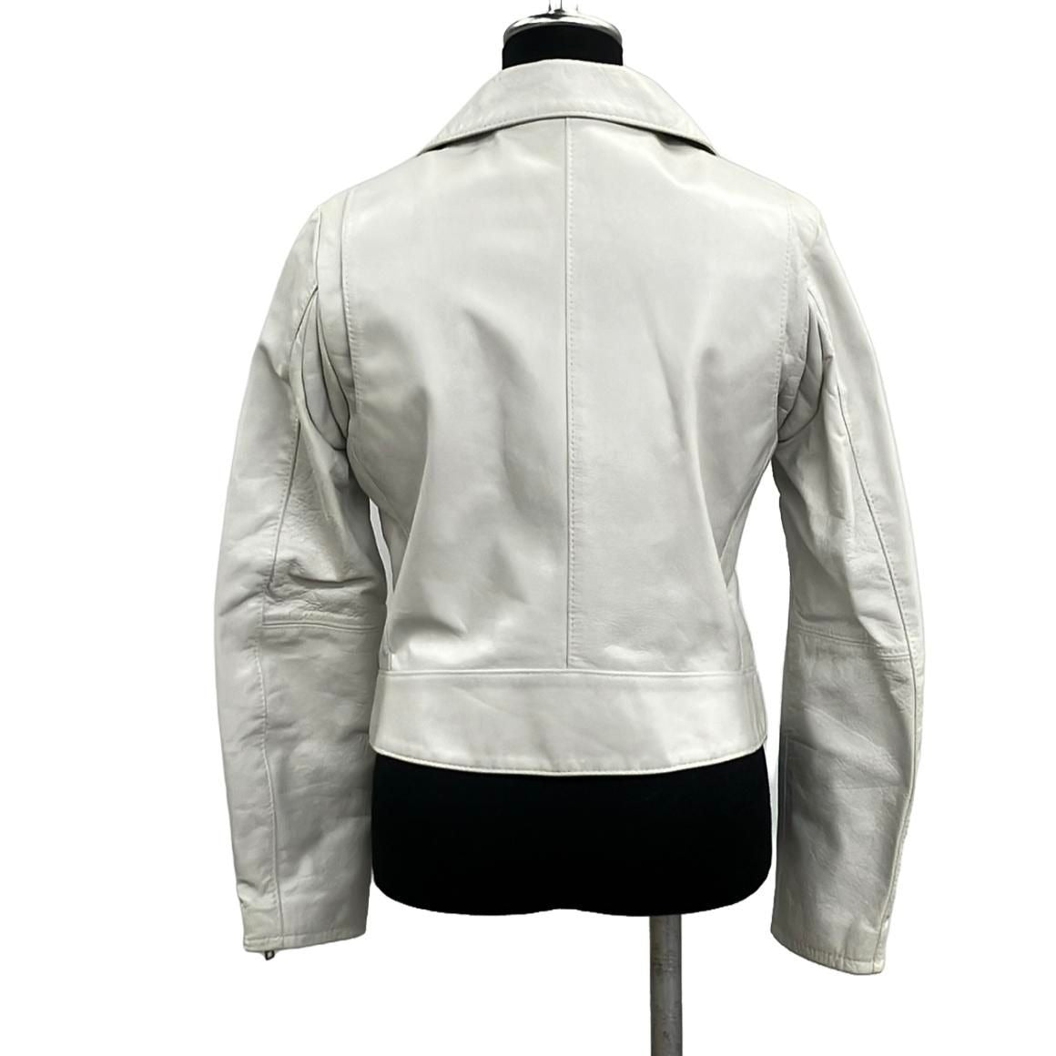 Celine Calfskin Leather Double Riders Jacket 36 — view 2