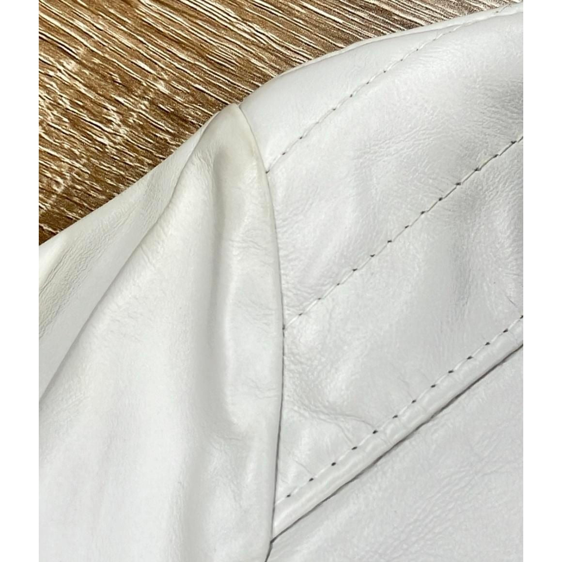 Celine Calfskin Leather Double Riders Jacket 36 — view 6