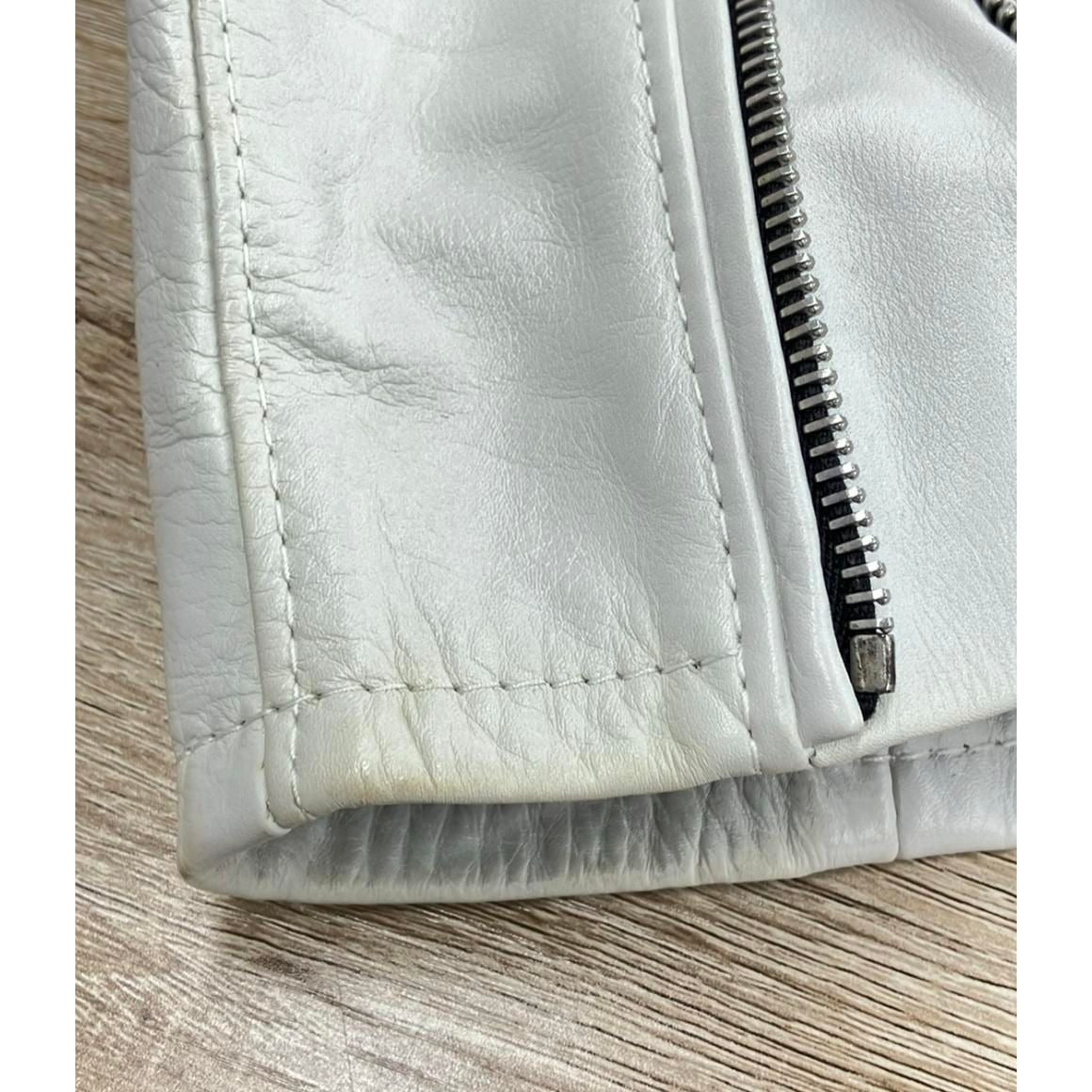Celine Calfskin Leather Double Riders Jacket 36 — view 7