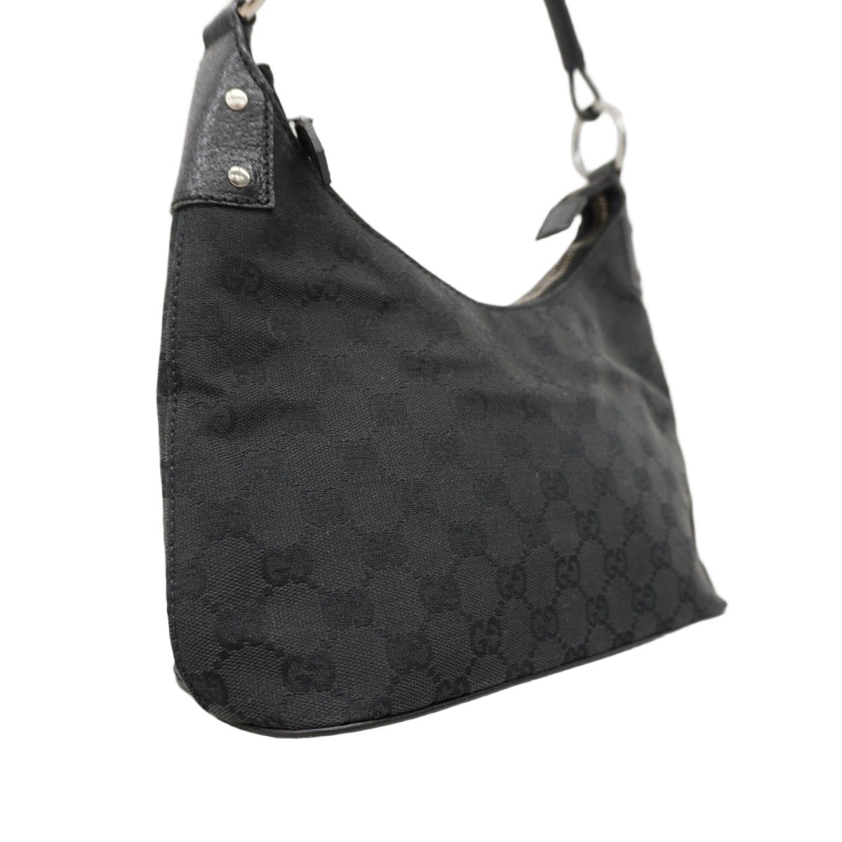 Gucci Handbag GG Canvas Black Silver — view 2