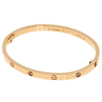 Cartier Love Bracelet SM Diamond 15 Driver None 18K Pink Gold