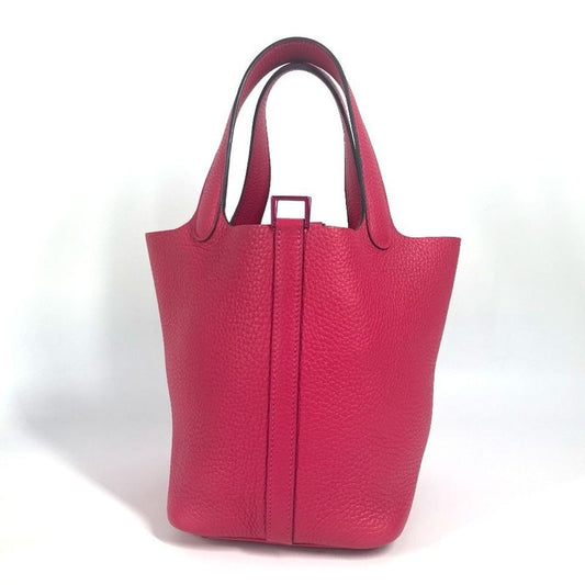Hermes Handbag Picotin Lock PM 18 Taurillon Clemence Rose
