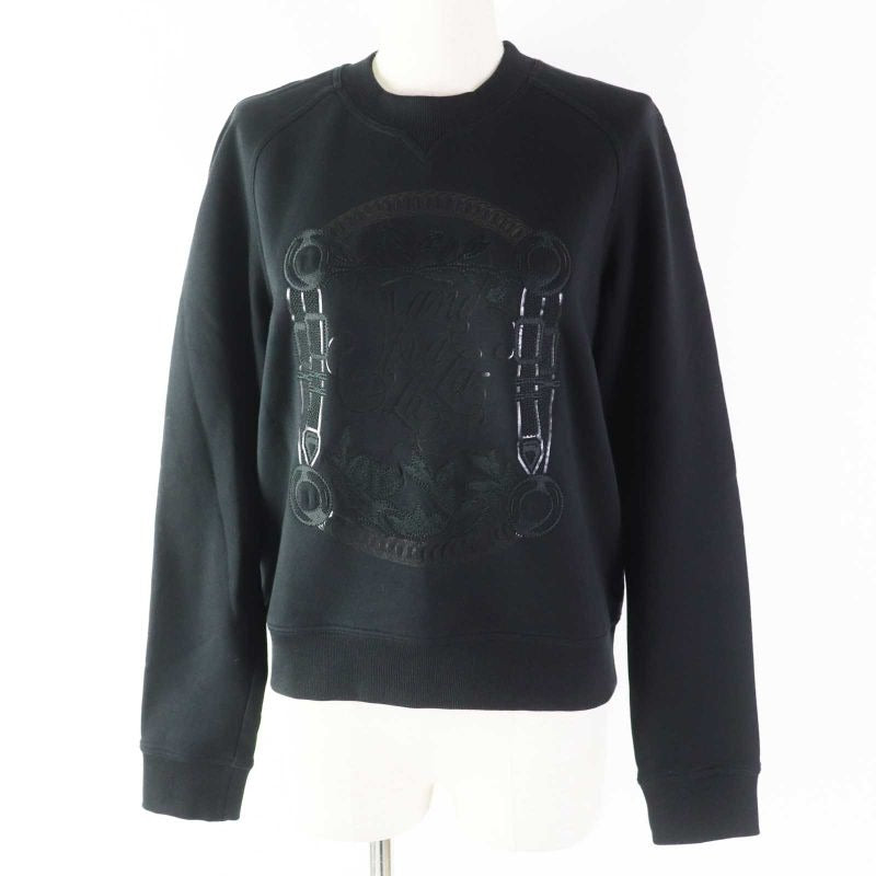 Hermes 22 SS 2 E4609 dq Cotton Embroidered Long Sleeves Sweatshirt/