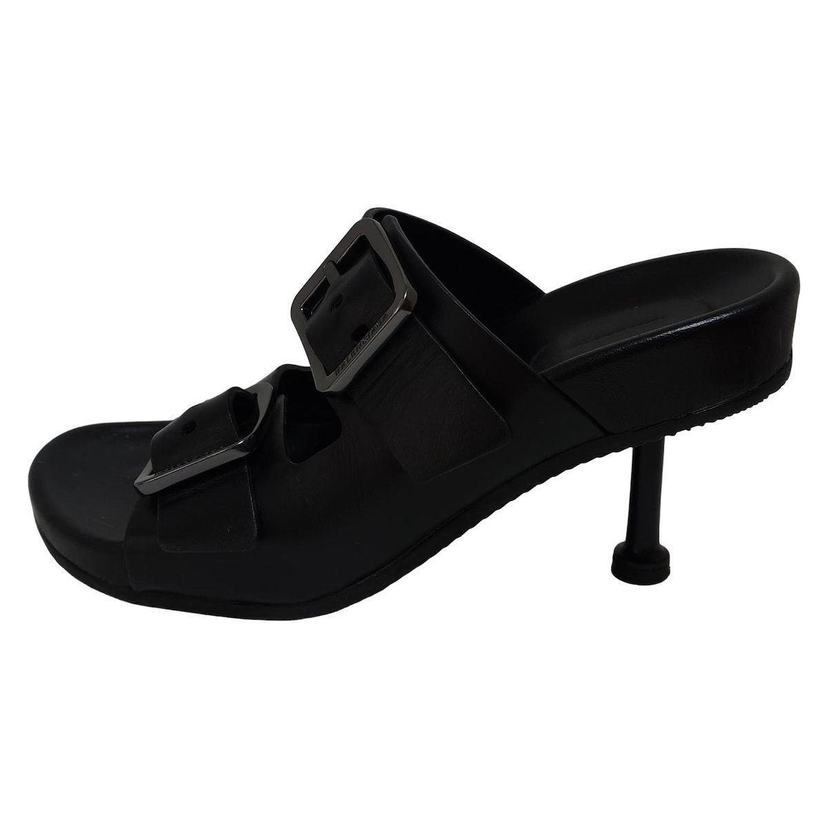 Balenciaga Sandals 39 Black Leather