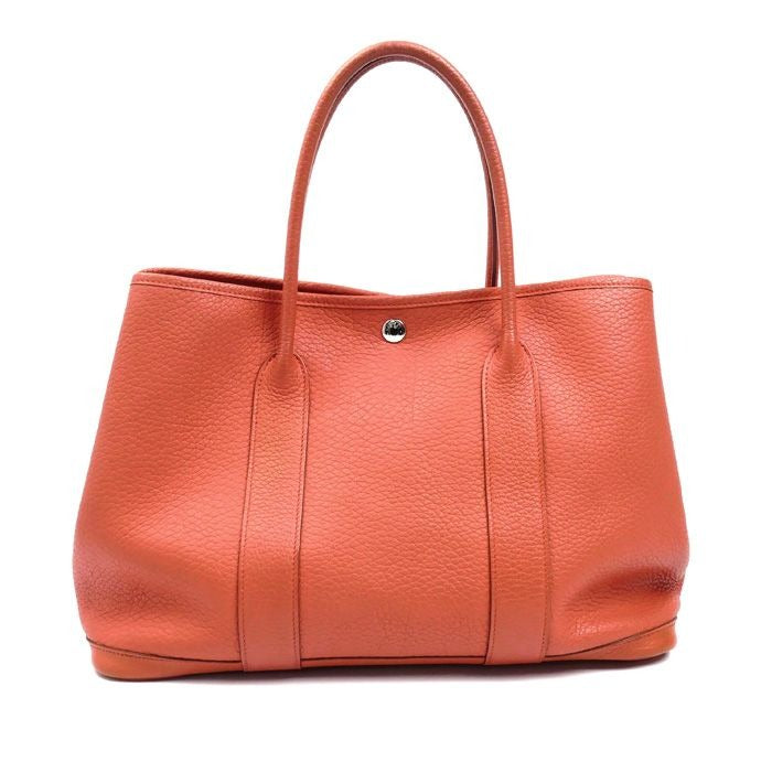 Hermes Garden Party 36 Handbag Rouge Pivoine ck P Stamp