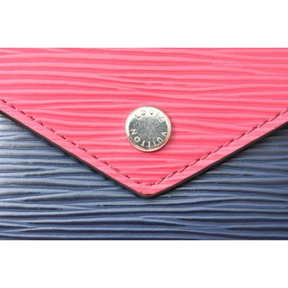 Louis Vuitton Wallet Trifold Portefeuille Victorine Epi Andigo Blue — view 8