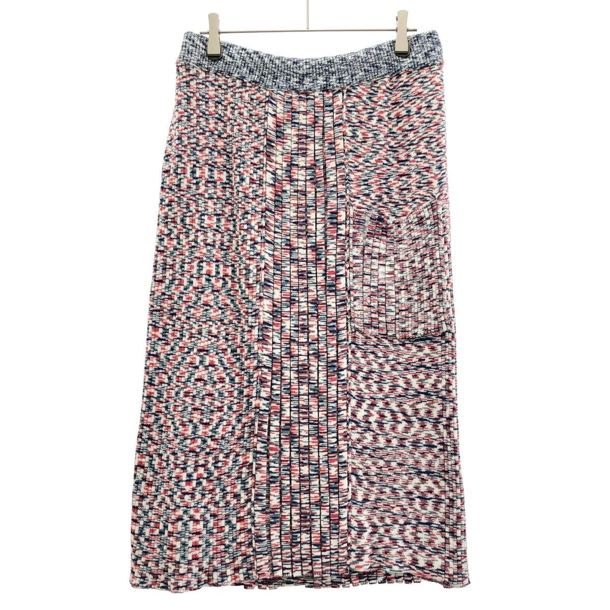 Celine by Phoebe Philo Pocket Mixed Knit Skirt 2 Color L