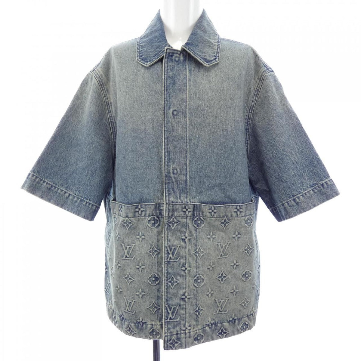 Louis Vuitton Short Sleeve Denim Workwear Shirt Jacket