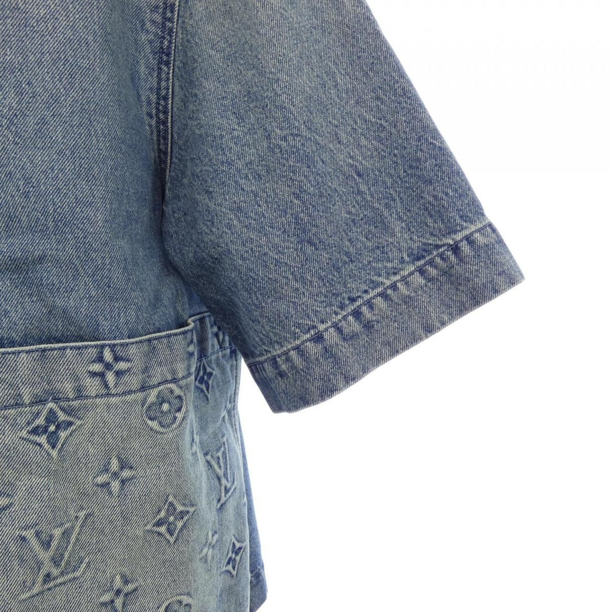 Louis Vuitton Short Sleeve Denim Workwear Shirt Jacket — view 6