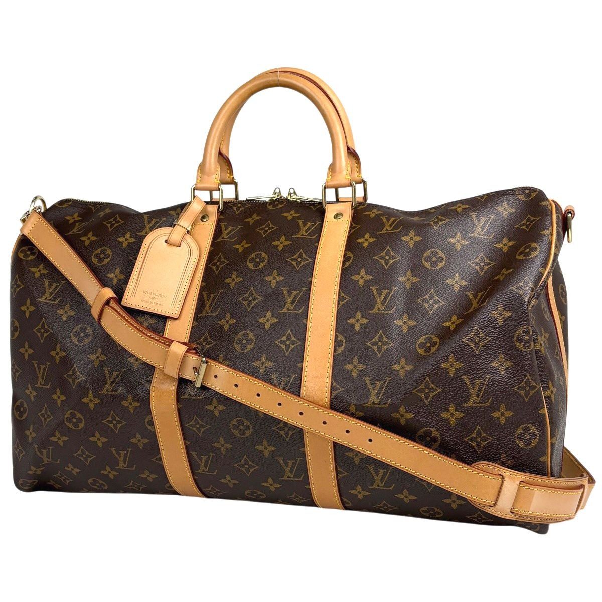 Louis Vuitton Keepall Bandouliere 50 2-Way Shoulder Bag Monogram Brown