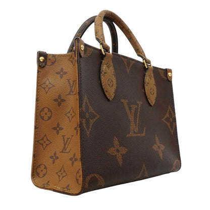 Louis Vuitton Handbag Monogram Giant Reverse On The Go PM Brown 2-Way Bag — view 2