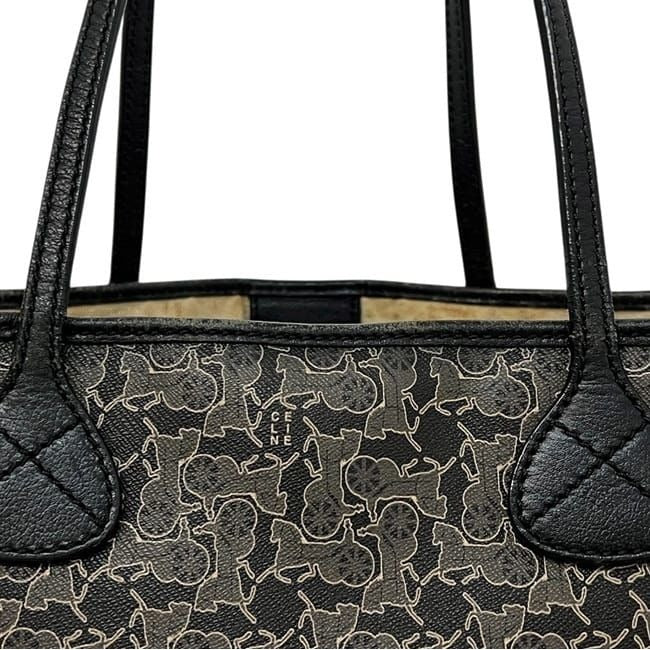 Celine Tote Bag Sulky Gray Black Light Leather — view 8