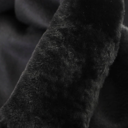 Prada Cashmere with Sheep Fur Logo Button Short Sleeve Coat — view 6