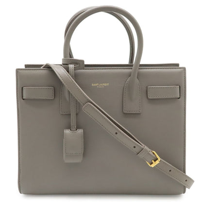 Saint Laurent Paris YSL Yves Baby Sac Dojour 2-Way Shoulder Bag Gray