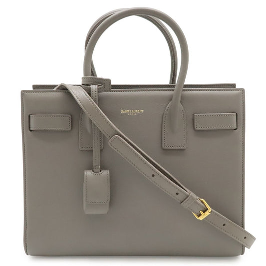 Saint Laurent Paris YSL Yves Baby Sac Dojour 2-Way Shoulder Bag Gray