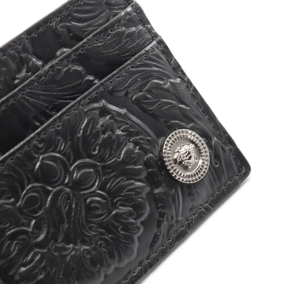 Versace Card Case Medusa Black Leather — view 5