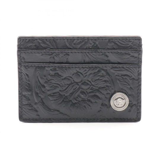 Versace Card Case Medusa Black Leather