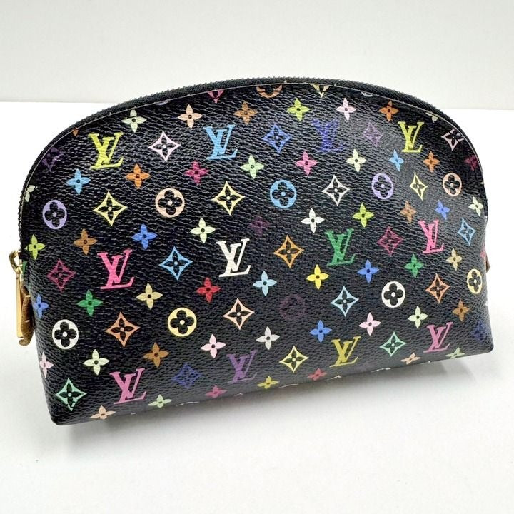 Louis Vuitton Pochette Cosmetics Monogram Multicolor Noir Black Grenade Shoulder Bag Grunade