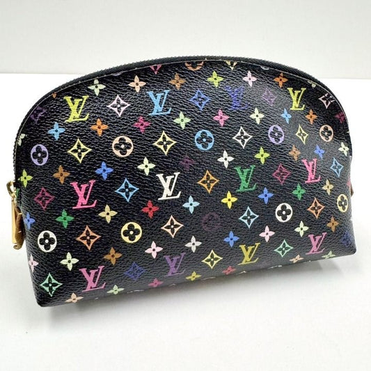 Louis Vuitton Pochette Cosmetics Monogram Multicolor Noir Black Grenade Shoulder Bag Grunade