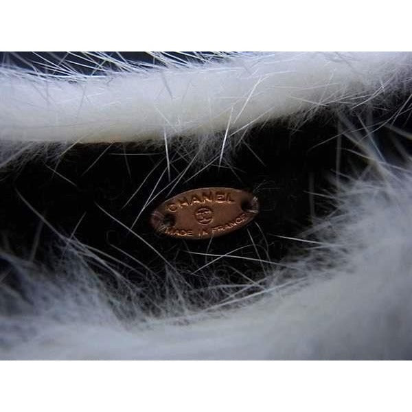 Chanel Hair Headband White Ivory Alpaca — view 3