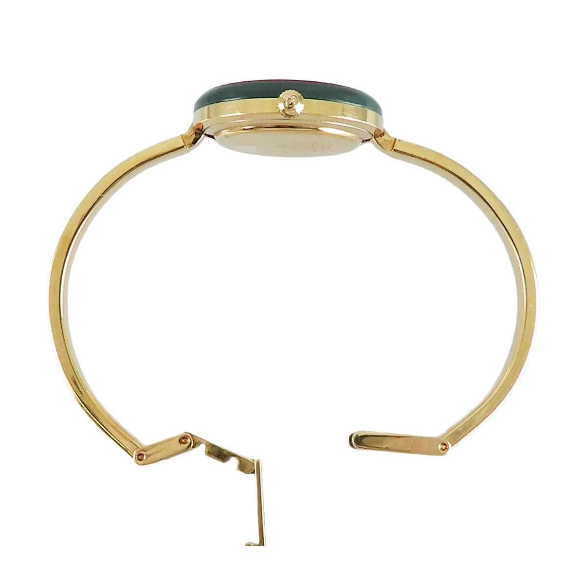 Gucci Change Bezel Watch 11/12.2 White SS Resin Bangle Replacement Gold — view 3