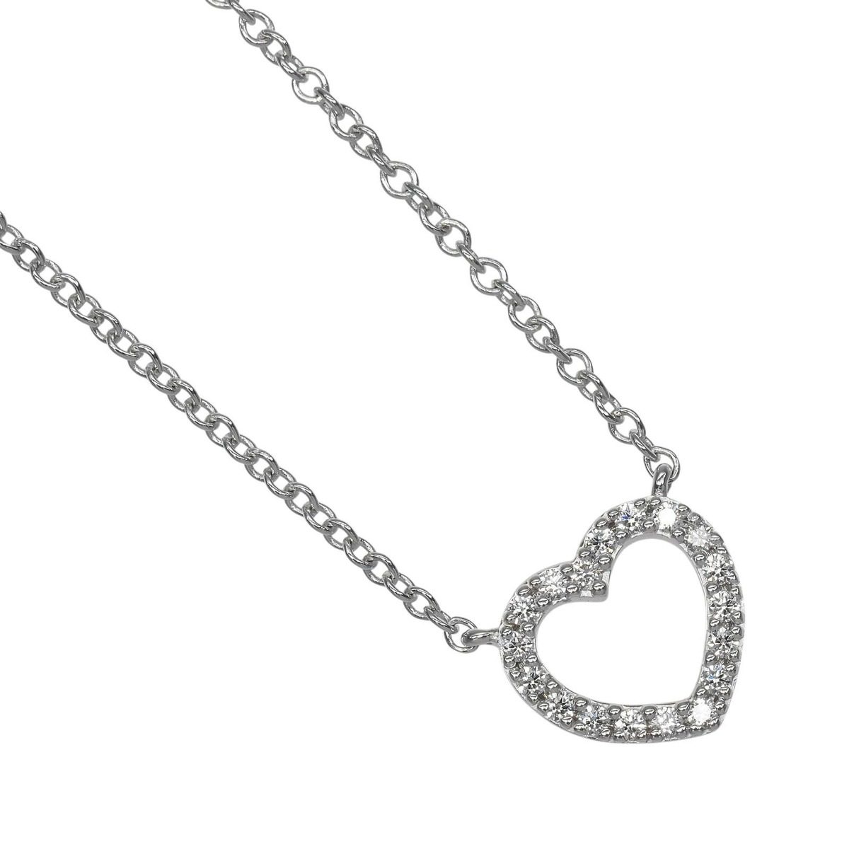 Tiffany & Co Metro Heart Gold Diamond Necklace