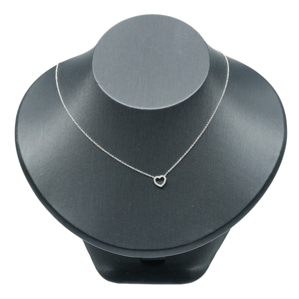 Tiffany & Co Metro Heart Gold Diamond Necklace — view 2