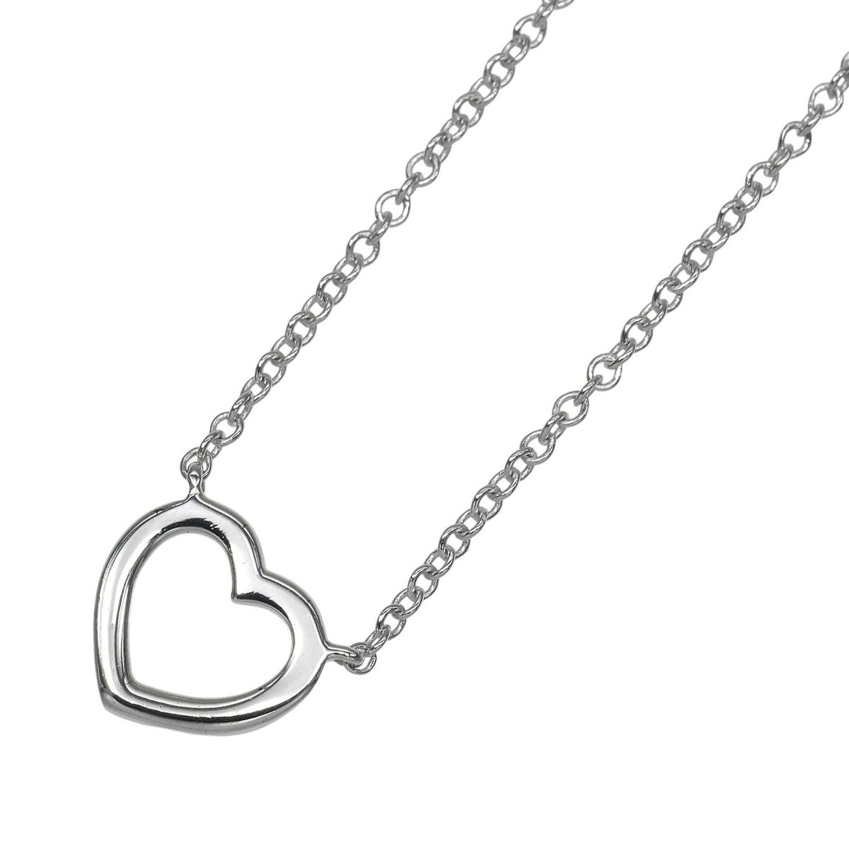 Tiffany & Co Metro Heart Gold Diamond Necklace — view 3