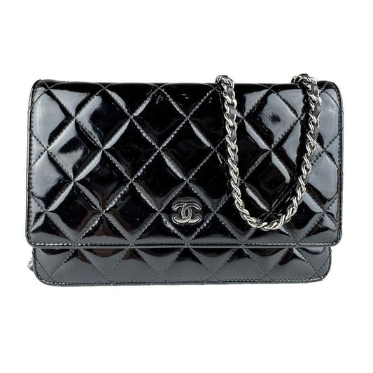 Chanel Chain Wallet Silver