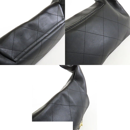 Chanel Maxi Hobo AS Black Gold Calfskin Handbag — view 7
